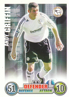 Andy Griffin Derby County 2007/08 Topps Match Attax #97